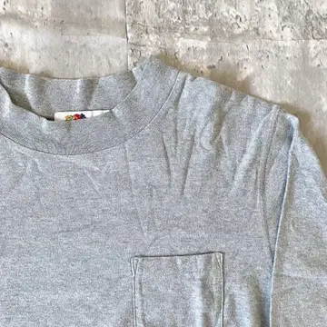 구택 FRUIT OF THE LOOM 그레이 긴팔 티셔츠 롱티 M