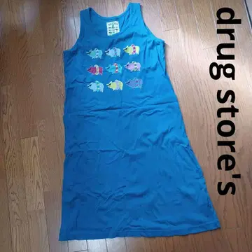 drug store's 롱 원피스 슬리브리스 프리 사이즈