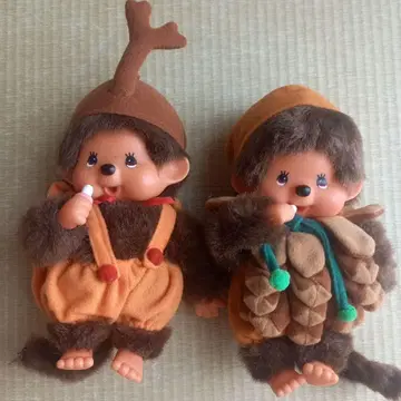 몽치치 가을 버전 봉제 인형 2체 세트