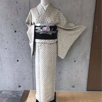 순수 실크 고급 코몬 이중 기모노