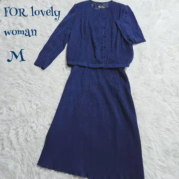 빈티지 ] 일본제 플레어 개더 스커트 셋업 M 파티 도트