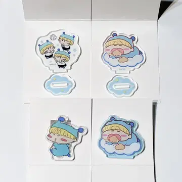 밀모로 퐁! 아크릴 스탠드 아크릴 클립 밀모 4점 set