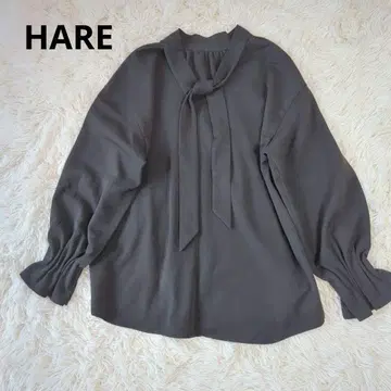 하레 소매 끝 큐트 보우 타이 블라우스 프리 사이즈 가을/겨울