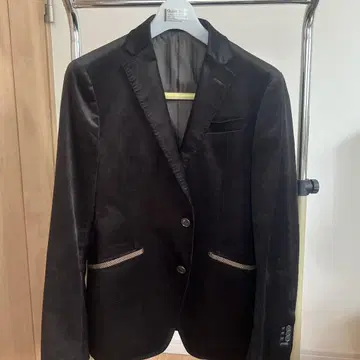 abx. 다크 브라운 벨벳 자켓