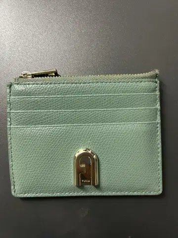 FURLA 민트 그린 가죽 카드 케이스
