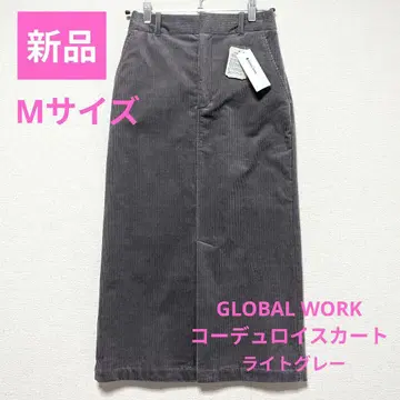[ 새상품 ] GLOBAL WORK 코듀로이 스커트 M 그레이