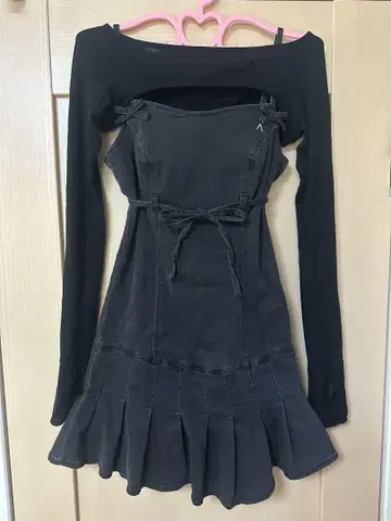andmary Bonnie denim mini dress