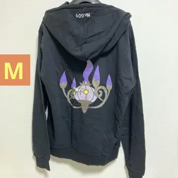 미사용 새상품 포켓몬 고스트 타입 후드티 샹들라 블랙 M