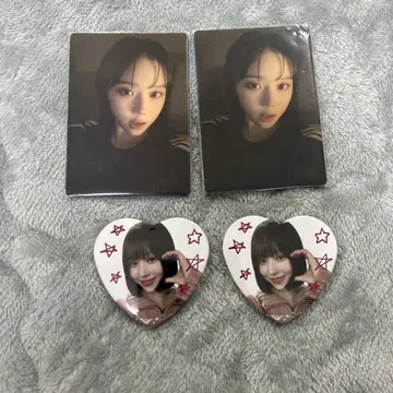 aespa WINTER 트레이딩 카드 2개, 배지 2개