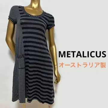 [ 3233 ] METALICUS 보더 절개 원피스