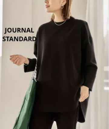 저널 스탠다드 더블 크로스 셔츠 테일 블라우스 블랙 관혼상제에도 새상품급