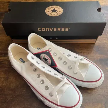 미사용 새상품 CONVERSE M7652 화이트 스니커즈 24cm