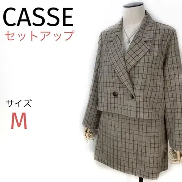 CASSE 자켓 + 스커트 셋업 새상품급 글렌체크 상하의 세트 M