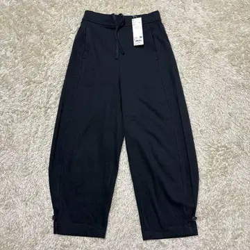 UNIQLO U 블루 S 저지 커브 가우초 팬츠
