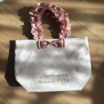 Maison de FLEUR Marroncream 토트백