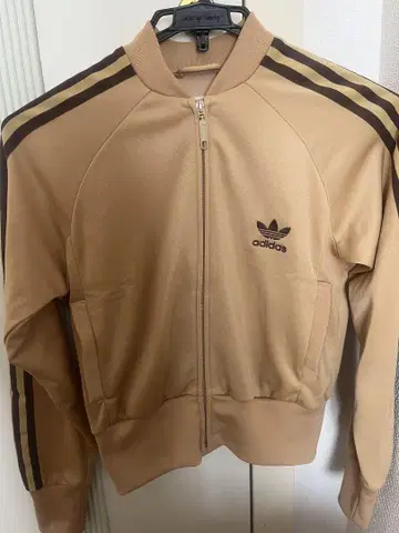 adidas 베이지 집업 저지 L