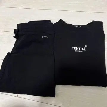 TENTIAL BAKUNE 블랙 룸웨어 세트