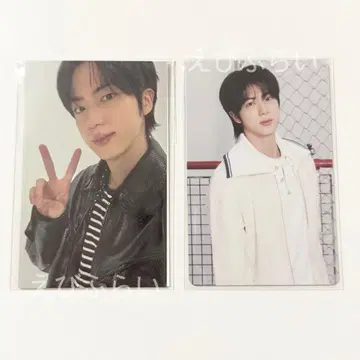BTS JIN 부속품 포토 카드 2장 세트