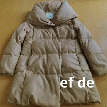 ef de 다운 90% 카멜 여배우 옷깃 다운 9호