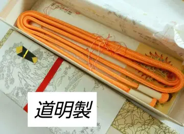 순수 실크 도묘 제조 허리띠 손으로 짠 끈 관조 M 사이즈 무형 문화재