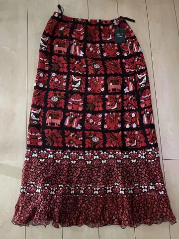 #택 포함 새상품! ANNA SUI 롱 스커트 S 멀티