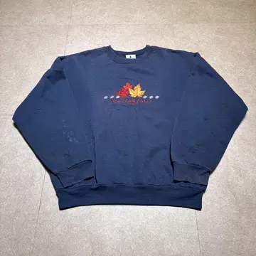 Canada 나이아가라 폭포 캐나다 트레이닝복 맨투맨 빈티지 네이비