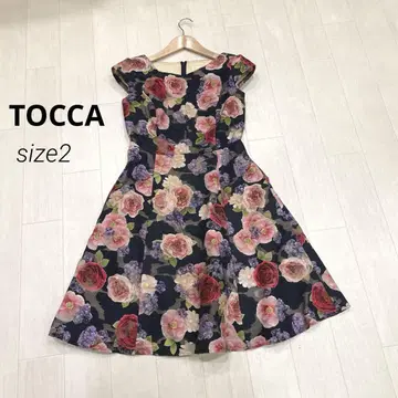 TOCCA 토카 전사 프린트 꽃무늬 원피스 드레스 사이즈 2