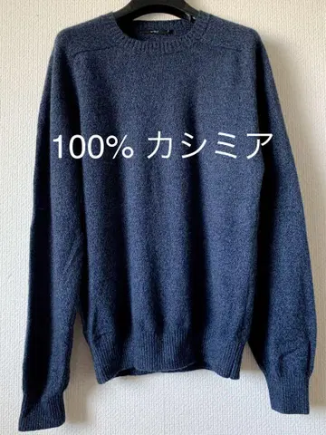 Le CENT 100% 캐시미어 네이비 스웨터