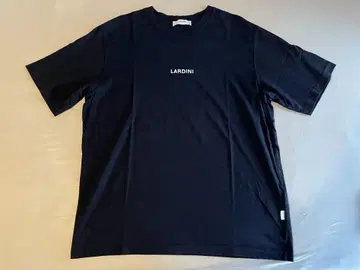 LARDINI 블랙 T셔츠 로고