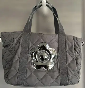 MARY QUANT 마리퀀트 데이지 토트백 블랙 퀼팅