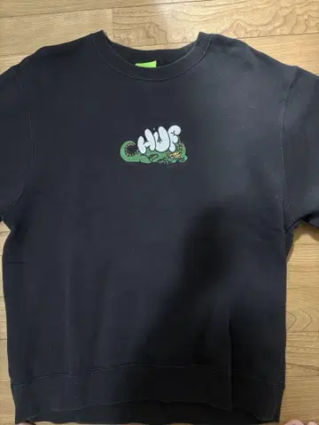 HUF 그래픽 프린트 블랙 트레이닝복