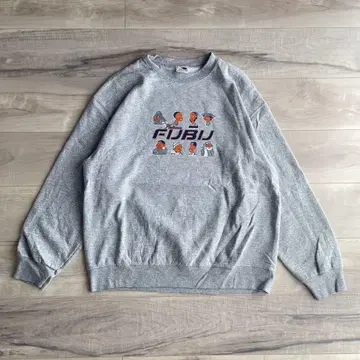 레어 00년대 FUBU 맨투맨 후부 그레이 L