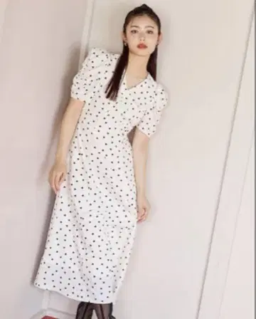 [새상품급] SNIDEL 프린트 원피스 Heart collection