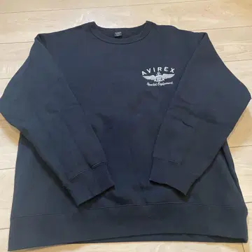 AVIREX 블랙 맨투맨 2XL