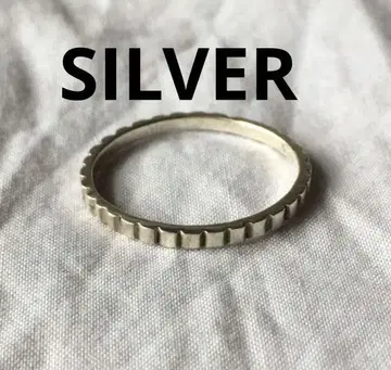 빈티지 블록 실버 반지 SILVER 슬림 빅 사이즈