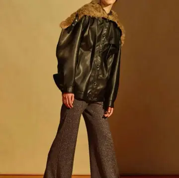 IRENE FUR HOODED LEATHER JACKET 아이레네