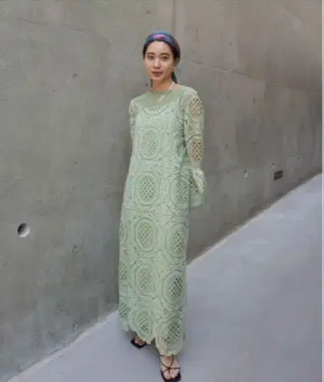 Ameri MEDI INDIAN BIG LACE DRESS M