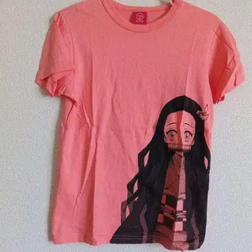 귀멸의 칼날 x OJICO 핑크 티셔츠