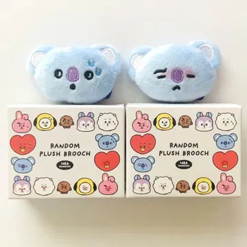 BT21 투데이즈 페이스 랜덤 페이스 브로치 KOYA 2종