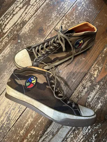 CASTELBAJAC 카모플라쥬 하이컷 스니커즈 26 까스텔바작