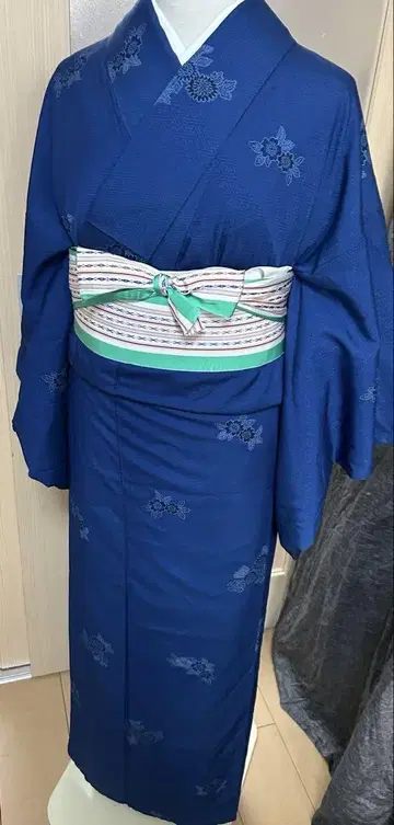 코몬 기모노 순수 실크 원단 패턴