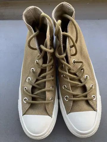 CONVERSE 하이컷 스니커즈 카키