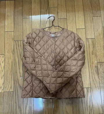 유니클로 웜 패디드 퀼팅 자켓 브라운 M