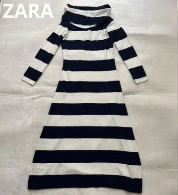 새상품 ZARA 보더 니트 원피스 M