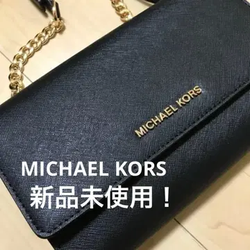 [ 미사용 새상품 ] 마이클코어스 숄더 지갑 백 블랙 체인