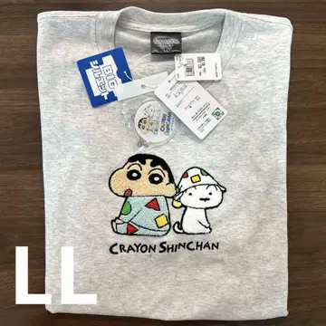 LL 사이즈 짱구는 못말려(크레용 신짱) 빅 실루엣 T셔츠 돈키 새상품