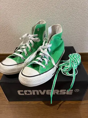 CONVERSE ALL STAR100 그린 하이컷 스니커즈