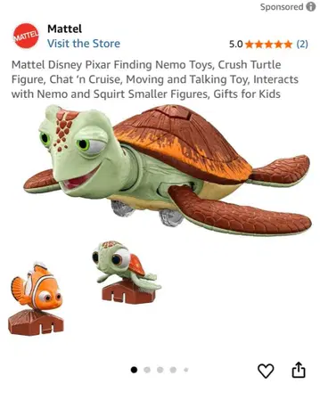 미국 구매 디즈니 픽사 니모 크러쉬 토킹 피규어