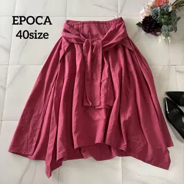에포카 핑크 롱 스커트 40 size 린넨