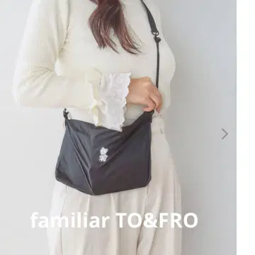 새상품 TO&FRO x familiar 숄더백 블랙